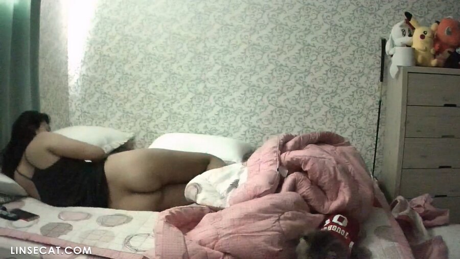 Disusupi kamera ndjogo ngarep: Young Korean saperangan gadhah jinis, wadon karo bokong amba lan moans banter Creampie
